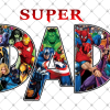Superhero Super Dad Png