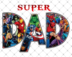 Superhero Super Dad Png