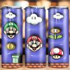 3D Bubble Puff Inflated Mario Tumbler PNG