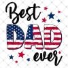 Best Dad Ever Png, Father's Day Png