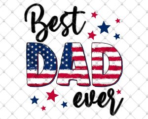 Best Dad Ever Png, Father's Day Png