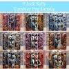 Bundle 3D Halloween Couple Skeleton Tumbler PNG