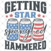 Getting star spangled hammered PNG