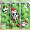 3D Inflated Cartoon Jack Christmas Tumbler PNG