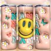 3D Inflated Retro Mama Tumbler PNG