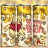 3D Inflated Winnie The Pooh Tumbler PNG