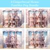 3D Pink Gingerbread House Tumbler PNG