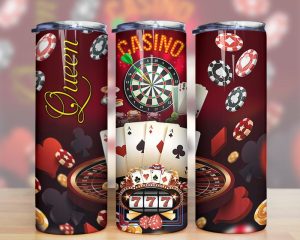Casino Queen Tumbler PNG