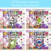 Christmas Cartoon Tumbler PNG