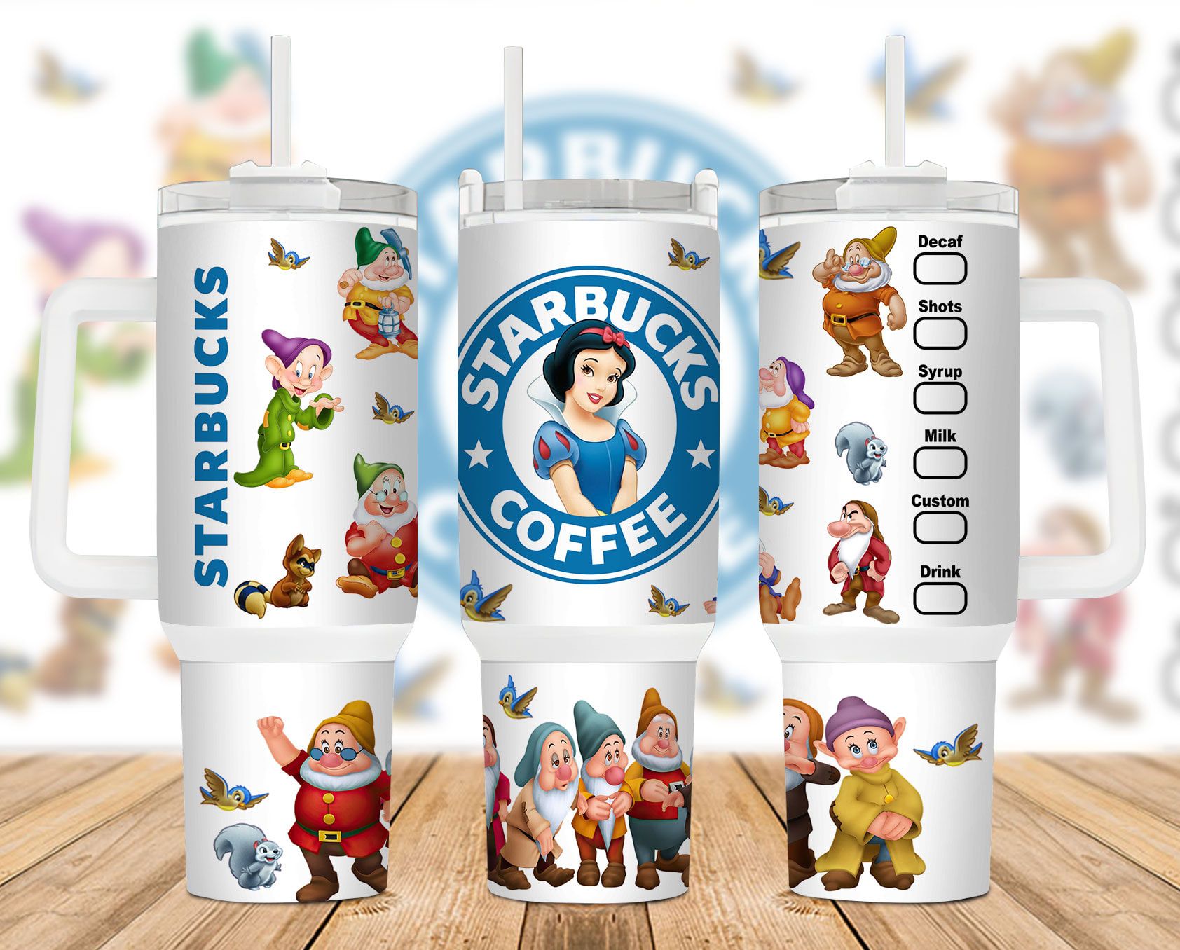 Princess 40 oz 2 piece Tumbler Wrap Princess 40 oz 2 piece Tumbler Wrap