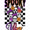 Spooky vibes png, Retro Halloween png