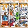 3D Inflated Cartoon Stitch Halloween Tumbler PNG