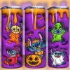 3D Inflated Cartoon Stitch Halloween Tumbler PNG