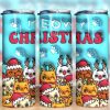 3D Inflated Meowy Christmas Tumbler PNG