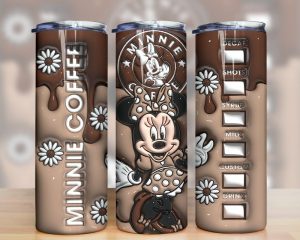 3D Inflated Minnie Coffee Tumbler PNG