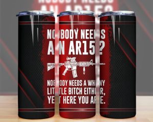 AR-15 Gun Tumbler PNG
