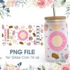 Cafecito y chisme 16 oz Glass Can PNG File