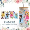 Chibi Princess 16 oz Glass Can PNG File