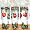Christmas Balls 40 oz 2 piece Tumbler Wrap