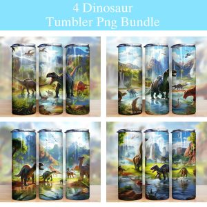 Dinosaur Tumbler PNG