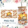 Fall Hey Pumpkin 16 oz Glass Can PNG File