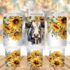 Floral Cow 40 oz 2 piece Tumbler Wrap