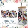 Halloween Cartoon Stitch Chibi Tarot 16 oz Glass Can PNG File