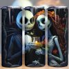 Halloween Jack and Sally Tumbler PNG
