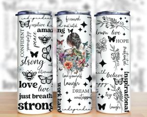 Positive Affirmation Tumbler PNG