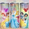 Princess Glitter Tumbler PNG