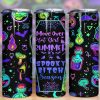 Spooky Bitch Season Neon Tumbler PNG