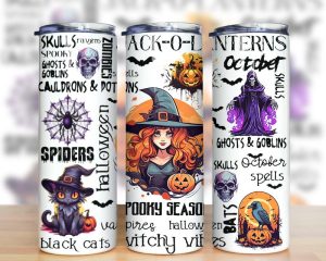 Spooky Season Witch Tumbler PNG