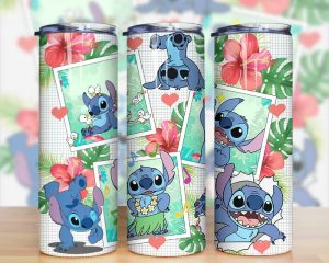 Stitch Cartoon Tumbler PNG