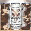 Try That in a Small Town Cow Print Tumbler PNG