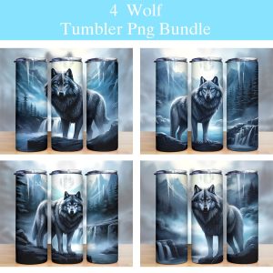 Wolf Forest Tumbler PNG